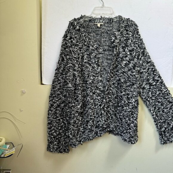 EILEEN FISHER Organic Cotton Jacket Cardigan Knit Soft Boucle Textured Shag 1X - Picture 3 of 16